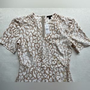 Ann Taylor Midi Dress with Front Button Details